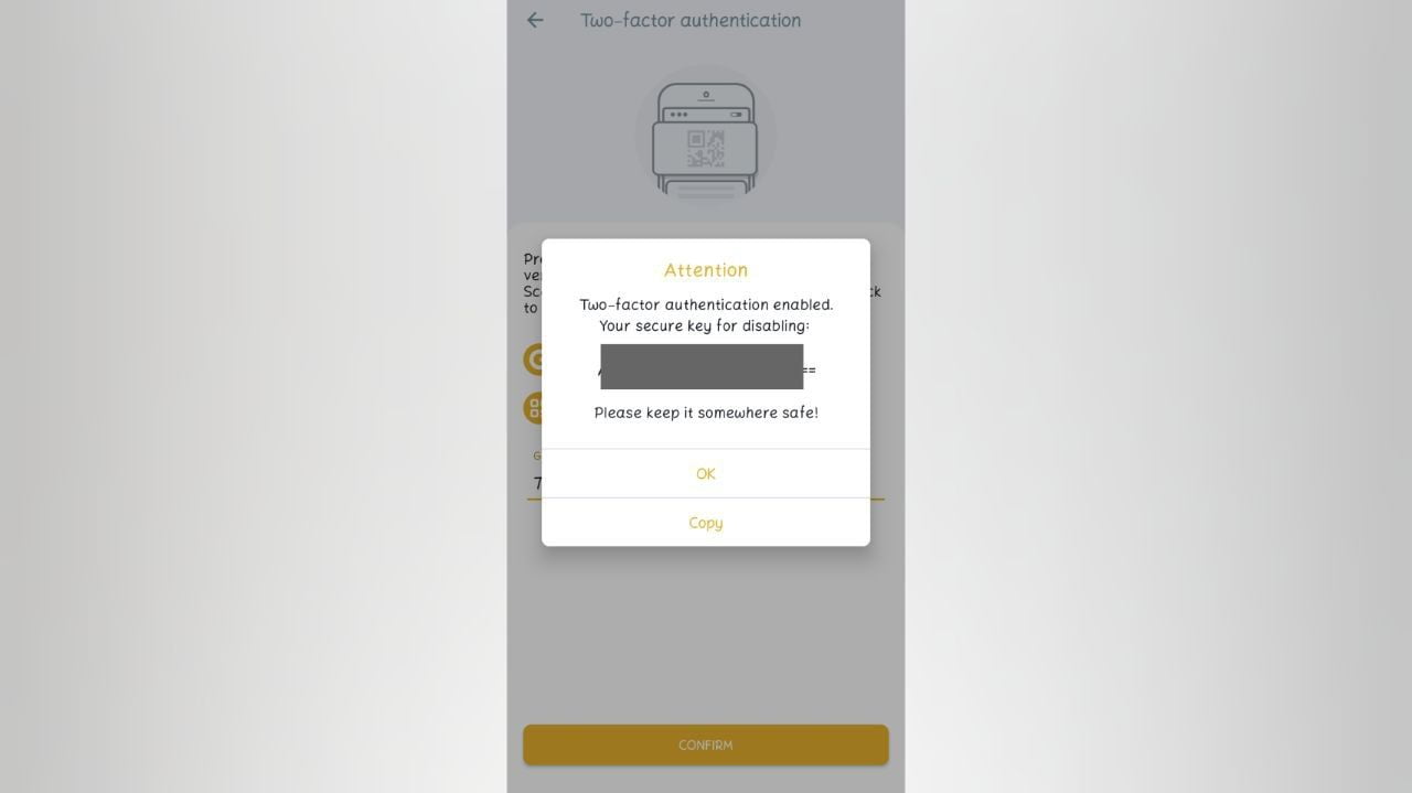 کد دومرحله ای در وان ایکس
