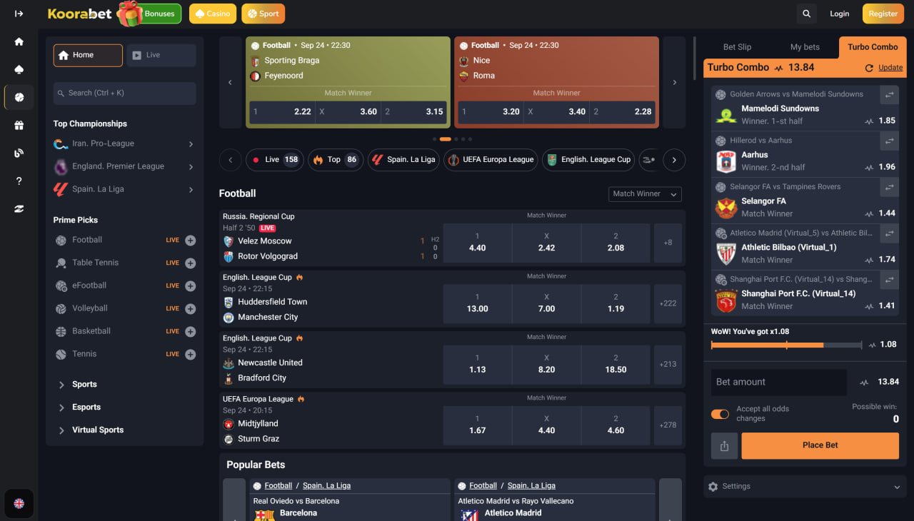 پیش بینی ورزشی سایت کورا بت