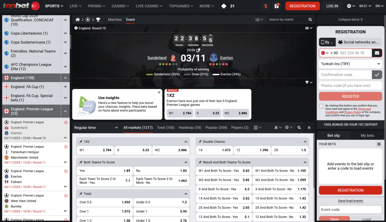 شرط بندی ورزشی در TopBet