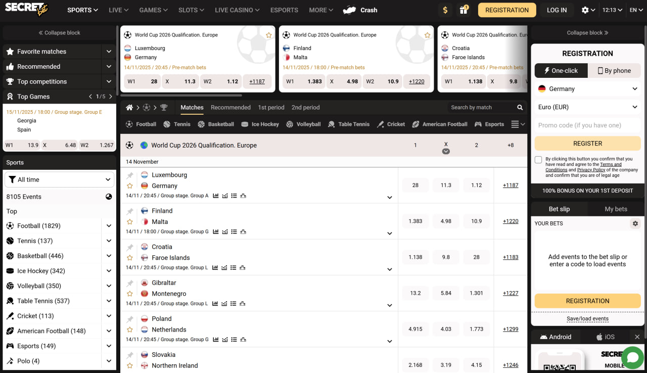 شرط بندی ورزشی در سکرت بت