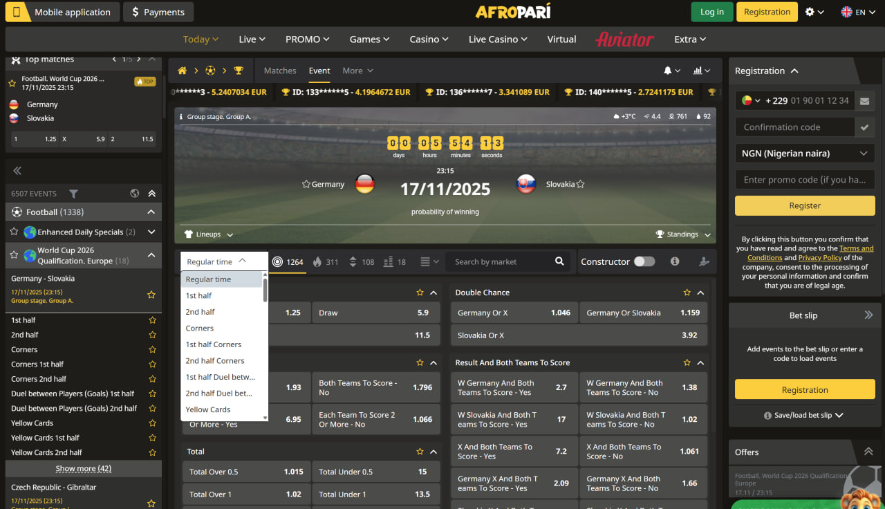 پیش بینی ورزشی AfroPari