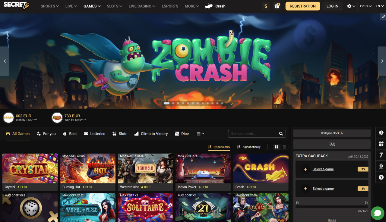 بازی های کازینو سایت Secret Bet